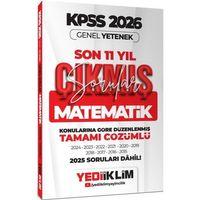 2026 KPSS Genel Yetenek Matematik Konularına Göre Tamamı Çözümlü Son 11 Yıl Çıkmış Sorular Yediiklim