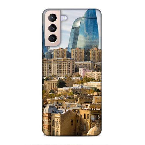 Samsung Galaxy S21 Plus Uyumlu Kılıf Azarbaijan (31) TPU Kılıf Bakü Kuleler