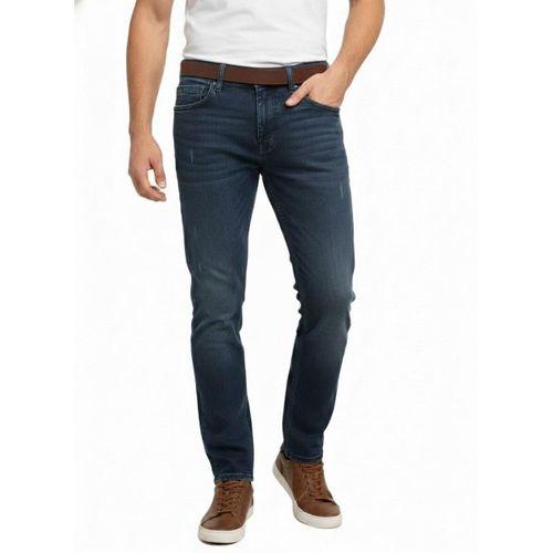Erkek Silim Fit Jeans Tırnak Eskitme Model Pantolon 311 BGL-ST04975