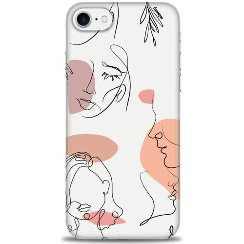 iPhone 7 Kılıf HD Baskılı Kılıf - Silüetler + Tam Ekran Koruyucu