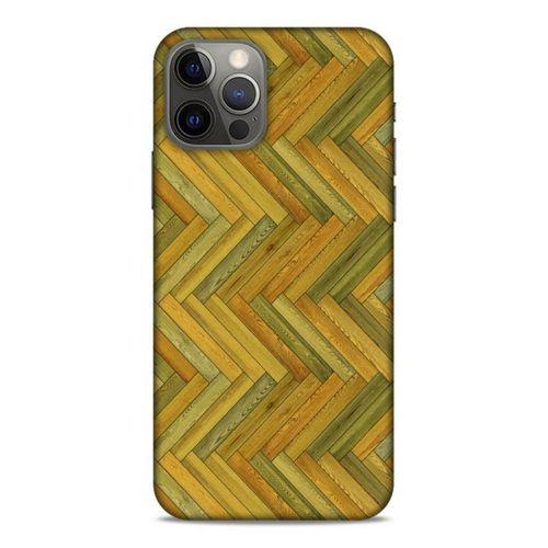 Lopard Apple iPhone 12 Pro Uyumlu Kılıf Wood'X (32) Soft Silikon Kılıf Desenli