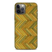 Lopard Apple iPhone 12 Pro Uyumlu Kılıf Wood'X (32) Soft Silikon Kılıf Desenli