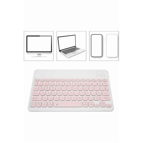 Bluetooth Şarj Edilebilir Mini Q Klavye Kablosuz Taşınabilir