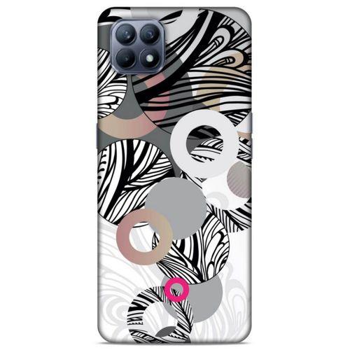 Lopard Huawei P40 Lite Uyumlu Kılıf Soyut Sanat (42) Desenli Rugged Armor Kılıf