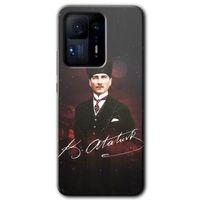 Xiaomi Mi Mix 4 HD Baskılı Kılıf + 9D Tam Ekran Koruyucu - Kemal Atatürk