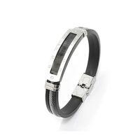 Erkek Çelik Bileklik Silikon Hasır Telli