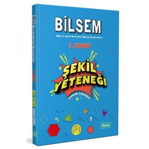 1. Sınıf Bilsem Hazırlık Şekil Yeteneği Tamamı Çözümlü Markaj Yayınları