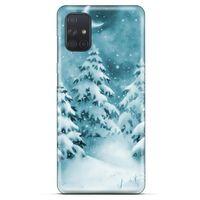Samsung Galaxy M51 Kılıf Snowix (36) Glitter Kılıf Beyaz Yeşil