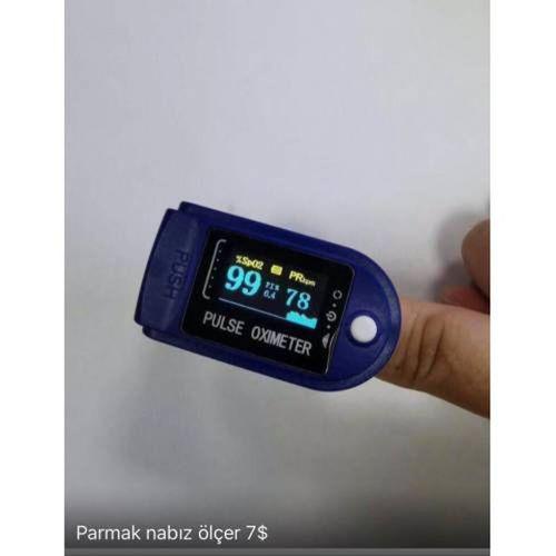 Pulse Oksimetre Nabız Ölçer Parmaktan Oksijen Ölçüm Aleti