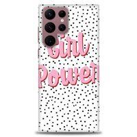 Samsung Galaxy S22 Ultra Kılıf HD Baskılı Kılıf - Girl Power + Tam Ekran Koruyucu