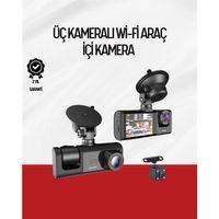 170° Geniş Açı Ön-arka-iç Kamera Seti – Tam Kapsamlı Araç Güvenliği