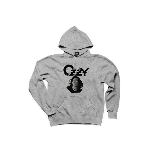 Ozzy Osbounre Head Gri Kapşonlu Sweatshirt Hoodie