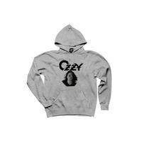 Ozzy Osbounre Head Gri Kapşonlu Sweatshirt Hoodie