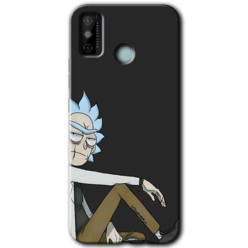 Potkal Hediye Fabrikası Tecno Spark 6 Go Kılıf HD Desen Baskılı Arka Kapak - Rick