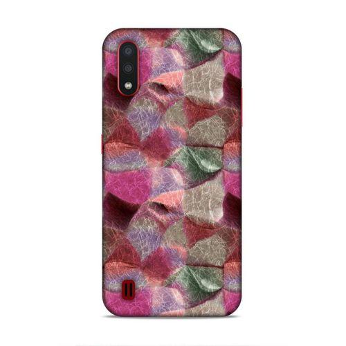 Samsung Galaxy A01 Uyumlu Kılıf Romans (30) Silicone Case Pembe Yeşil