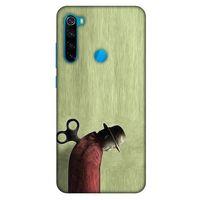 Xiaomi Redmi Note 8 Kılıf Depresyon (48) Bumper Kılıf Kahve Yeşil