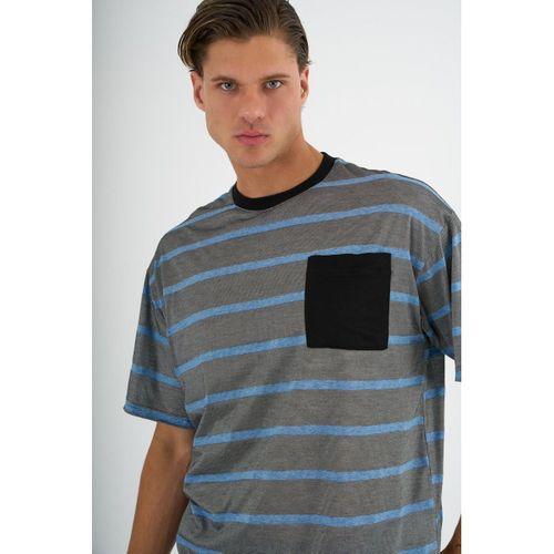 ALEXANDERGARDI Cep Detaylı Çizgili T-shirt