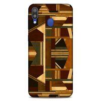 Lopard Samsung Galaxy M20 Uyumlu Kılıf Wood'X (42) Rugged Armor Kılıf Desenli