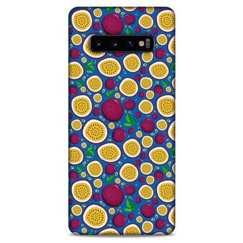 Frutix Passion Fruit 01 Samsung Galaxy S10 Plus Kılıf Desenli Silikon