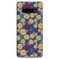 Frutix Passion Fruit 01 Samsung Galaxy S10 Plus Kılıf Desenli Silikon
