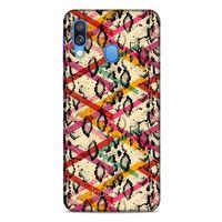 Samsung Galaxy A40 Kılıf Pastel Renkler (14) Lansman Kılıf Kırmızı Krem