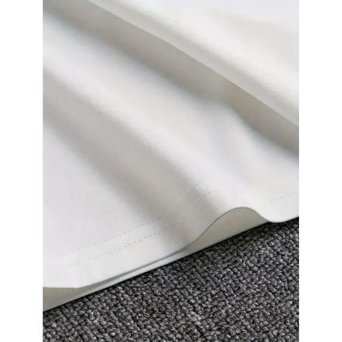 Erkek Baskılı Bisiklet Yaka Erkek T-shirt - Beyaz