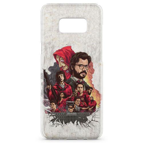 Samsung Galaxy S8 Plus Kılıf La Casa De Papel Arka Kapak Koruma Desenli Full Koruyucu