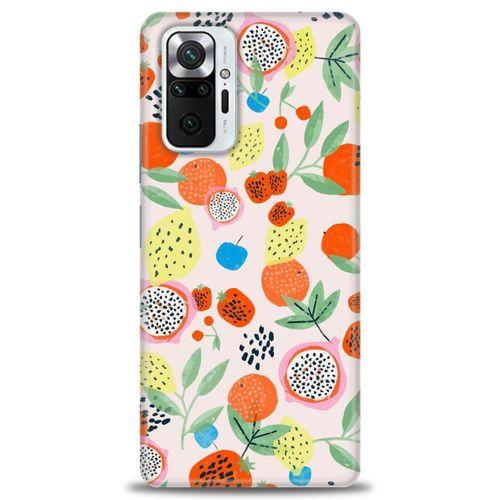 Xiaomi Redmi Note 10 Pro Kılıf HD Baskılı Kılıf - Ejder Meyvesi + Tam Ekran Koruyucu
