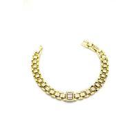 Taşlı Vip Bileklik - 14K Altın