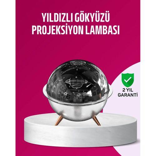 Uzay Temalı Projeksiyonlu Nemlendirici Usb Güçlü Gece Lambası