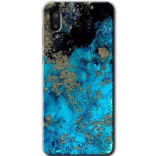 Galaxy A02 Kılıf HD Desen Baskılı Arka Kapak - Klas Mermer + Kırılmaz Cam