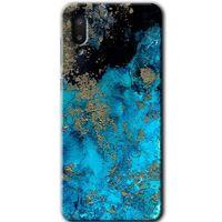 Galaxy A02 Kılıf HD Desen Baskılı Arka Kapak - Klas Mermer + Kırılmaz Cam