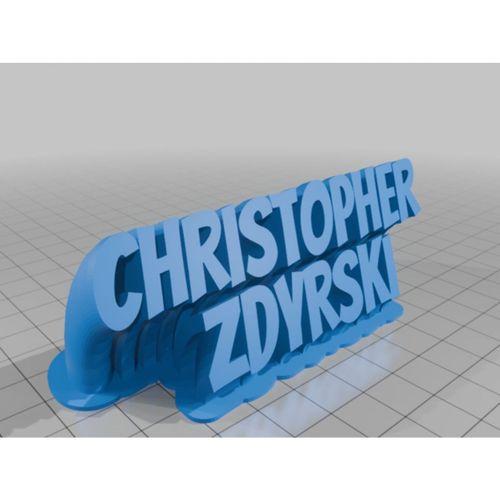 Christopher İsim Plakası (Bu ürün Sadece Plastik parçadır - Almadan Önce Soru Sorabilirsiniz)