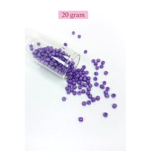 Dökme Cam Kum Boncuk Büyük Boy (6/0) 4 mm - 4 Renk - Toplam 80 Gram - BNC409