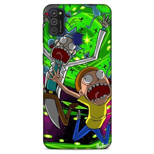 Samsung Galaxy M21 Uyumlu Kılıf Rick And Morty (22) Tam Koruma Kılıfı Nancy