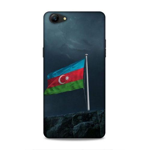 Oppo A79 Uyumlu Kılıf Azarbaijan (27) Tasarımlı Kılıf Mavi Beyaz