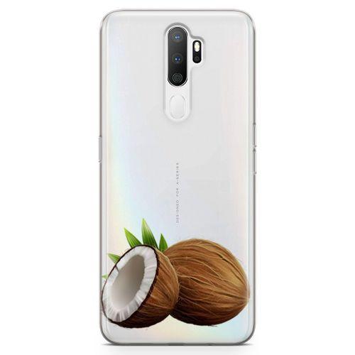 Oppo A9 2020 Kılıf Hindistan Cevizi Arka Kapak Koruma Desenli Full Koruyucu
