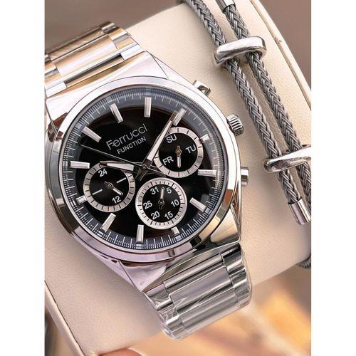 Ferrucci 2 Yıl Garantili Çelik Kordon İç Kadran Özellikleri Aktif 3 Atm Erkek Kol Saati EF.03517.1