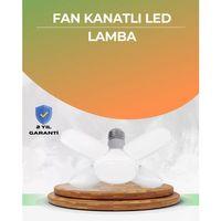Tasarruflu Pervane Led Ampül 4 Kollu 60 Watt Geniş Alan Aydınlatma