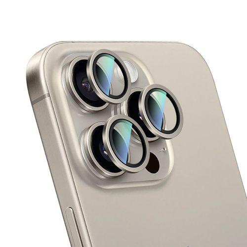 Apple iPhone 16 Pro Max CaseWorld Alloy Two-Color Serisi Lens Koruyucu