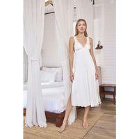 Dantelli Ve Dekolteli Yırtmaçlı Gecelik