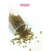 Dökme Cam Kum Boncuk (8/0) 3 mm - 60 Gram - Yeşil Siyah - BNC223