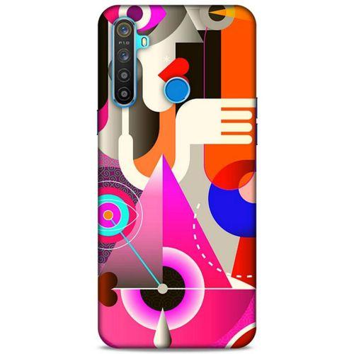 Lopard Oppo Realme 5i Uyumlu Kılıf Soyut Sanat (17) Baskılı Tasarım Kılıf