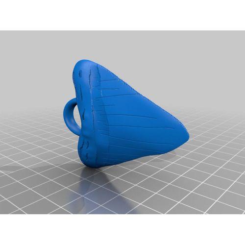 Megalodon köpekbalığı diş kopyası kolye - 5137075