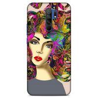 Lopard Xiaomi Redmi 9 Uyumlu Kılıf Sürreal Yüzler ♀ (40) Fit Silikon Kılıf Desenli
