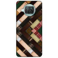 Xiaomi Mi 10T Lite 5G Kılıf Patchwork (7) Telefon Kılıfı Koyu Kahverengi