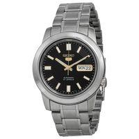 Seiko 5 SNKK17K1 39 mm Çelik Otomatik Siyah Kadran Erkek Kol Saati