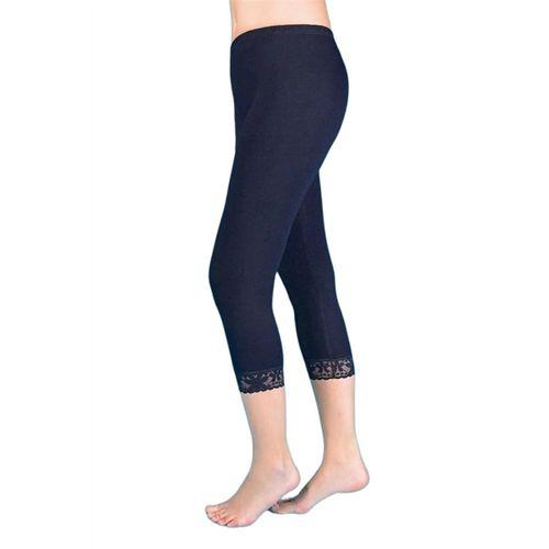 Kadın Ribana Paçası Dantelli Uzun Tayt Berrak-2104