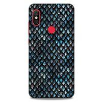 Xiaomi Redmi Note 6 Pro Kılıf Dragons (10) Full Koruma Kılıfı Ejderha Skin Mavi Beyaz