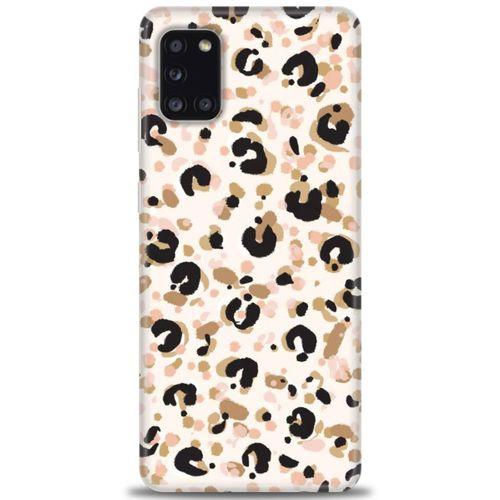 Samsung Galaxy A31 Kılıf HD Baskılı Kılıf - Leopar + Tam Ekran Koruyucu
